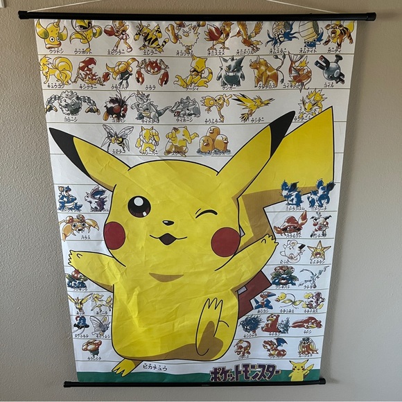 Vintage Pokémon Wall Scroll - Picture 1 of 5